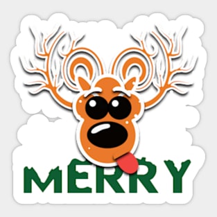 MINIMALS: Merry Stag Sticker